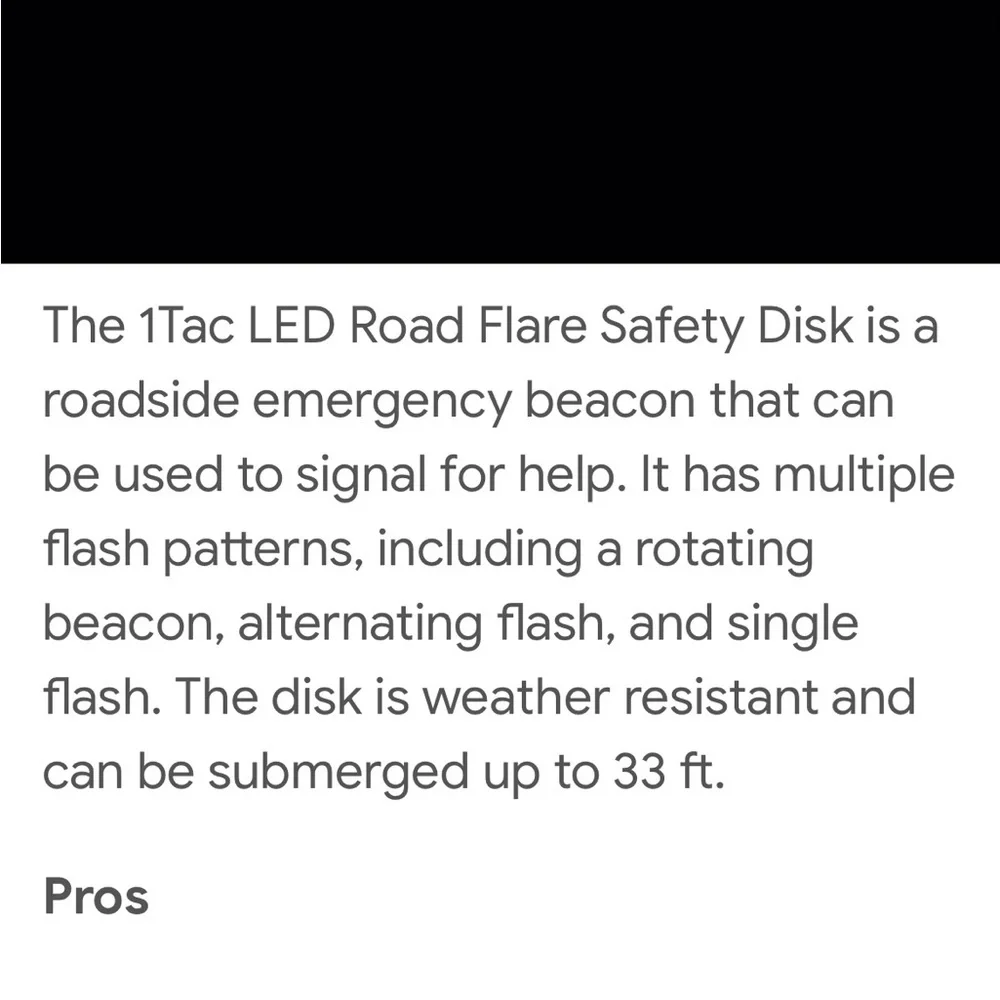 3 / 1TAC LED Road Flare Safety Disks - Picture 7 of 9